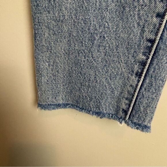 Levi's 501 S White Oak Cone Denim Skinny Jeans with Distressed Details size 26 - Picture 5 of 14